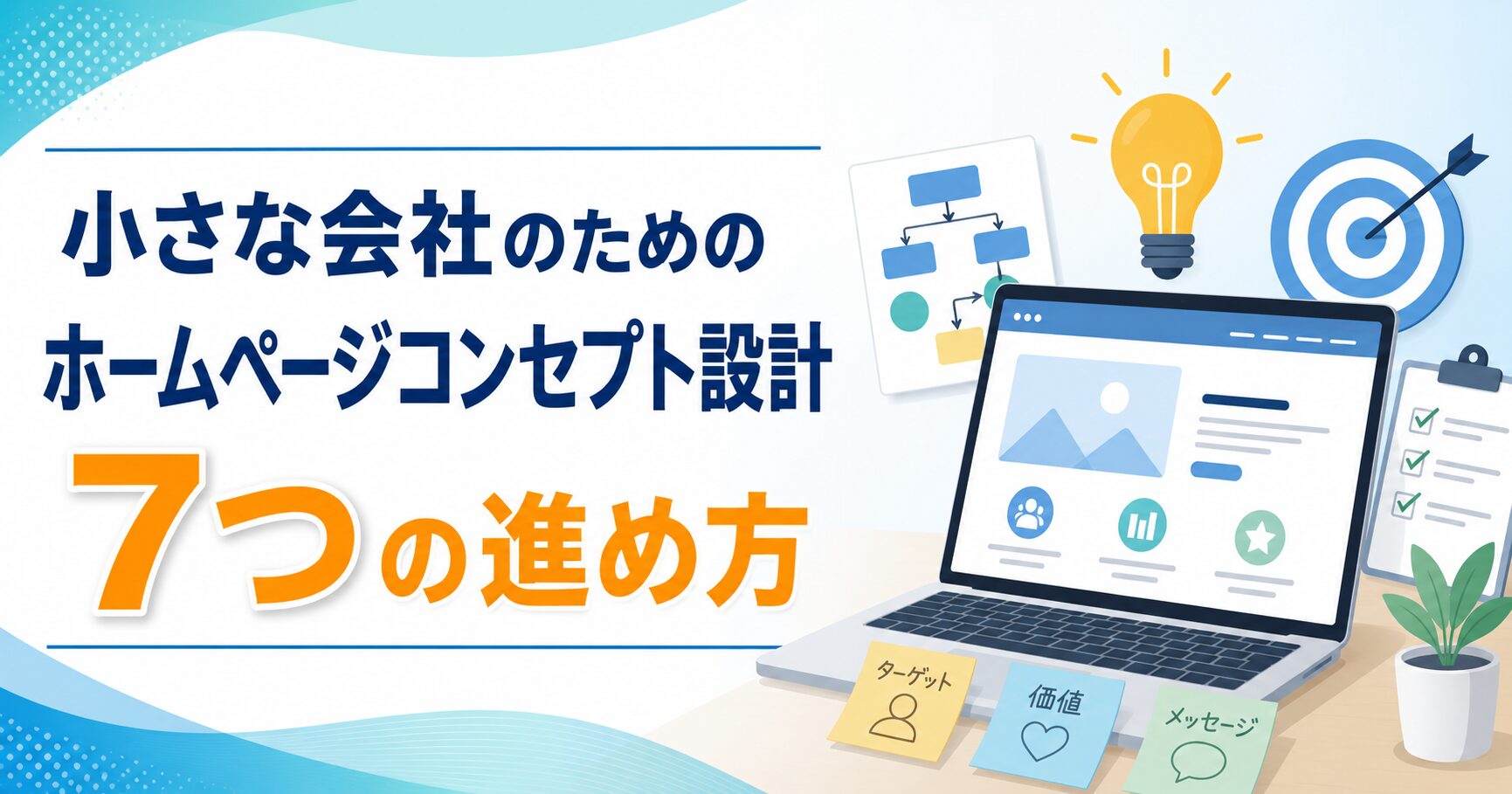 小さな会社のためのホームページコンセプト設計 7つの進め方
